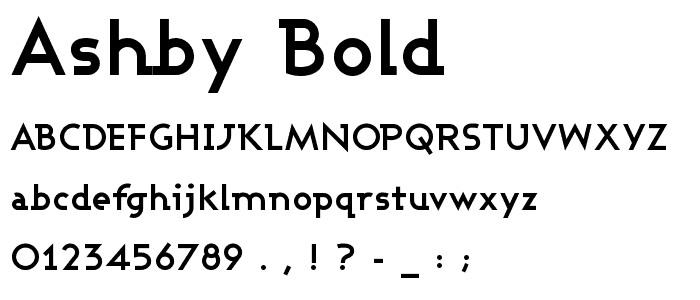 Ashby Bold font